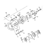 Rear Brake Caliper WITH PADS For Yamaha Rhino 660 YXR660 2004-2007