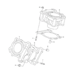 Cylinder Piston Gasket Kit Fits Suzuki SV650 V-Strom DL650 (1999-2008)