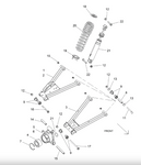 Rear Right or Left Shock Absorber Fits Polaris Ranger 400 500 570 800 ETX (2010-2023)