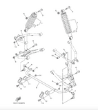 Rear right or left shock absorber for Yamaha Viking 700 (YXM700D) (2014-2020)