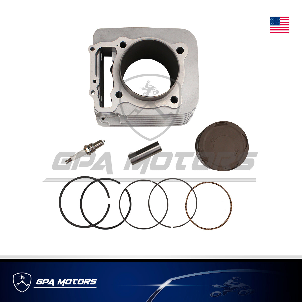 Cylinder Piston Gasket Top End Kit For Honda Sportrax TRX400EX - Foto 8